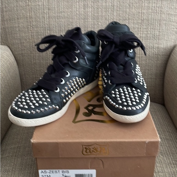 ASH AS-ZEST BIS Studded Sneakers. - Picture 2 of 11